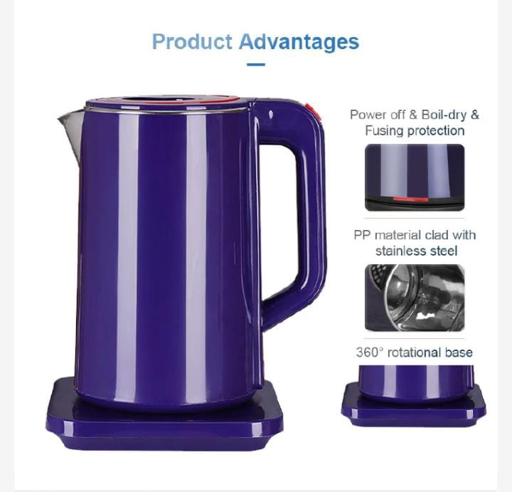 Offer!! AILYONS Electric 360 Degrees Swivel Cordless FK-0316 Kettle; 1.8L Stainless Steel Electric Kettle, Small Kitchen Appliances