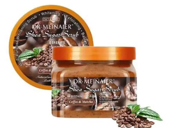 DR.MEINAIER Coffee & Matcha Shea Sugar Face/Body Scrubs For All Body Types ; Personal Care/Skin Care Exfoliating Body Treaments