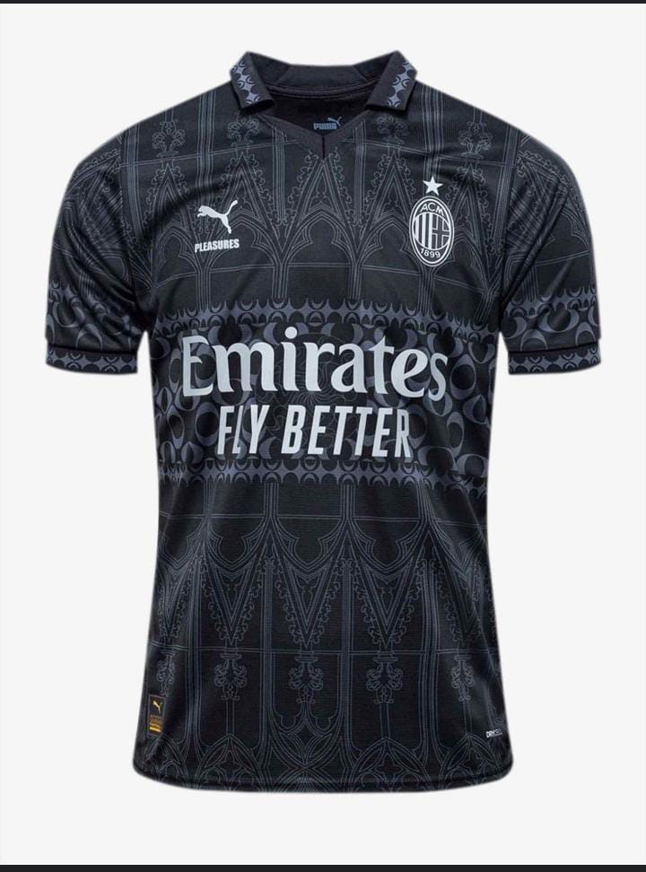 2023/2024 Best Quality AC MILAN Original Dark Version Fourth Football Jersey ; New Authentic Unisex Jersey
