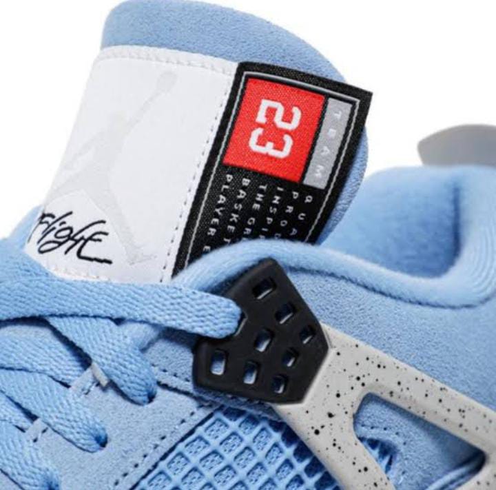 New Fashion Air Jordan 4 ''University Blue'' Sneakers, Best Quality Original Women/Men's Shoes Breathable J4 Unisex Sneakers