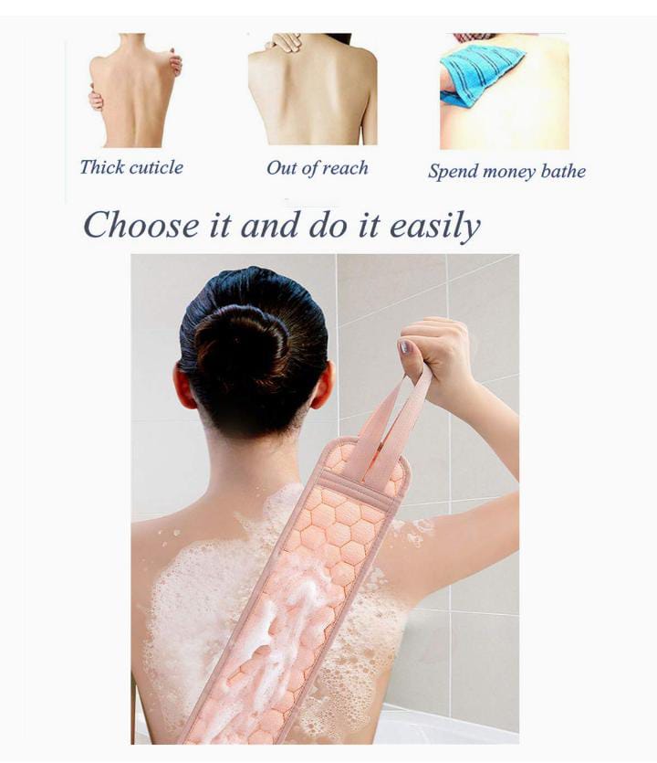Limited Offer!! 3 in 1 Exfoliating Set; Loofah Sponge, Bathing Gloves,Ultra Long Double Sided Back Scrubber Material : wood pulp fiber sponge
-The material is non-irritating to the skin