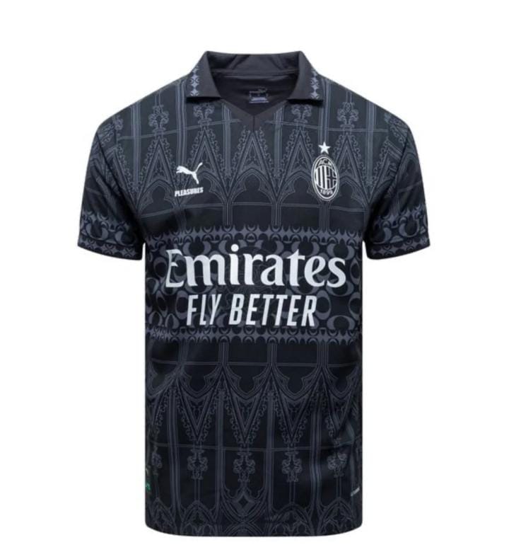 2023/2024 AC MILAN FOURTH KITJERSEY Best Quality Black Player Version; New Authentic Unisex Jersey