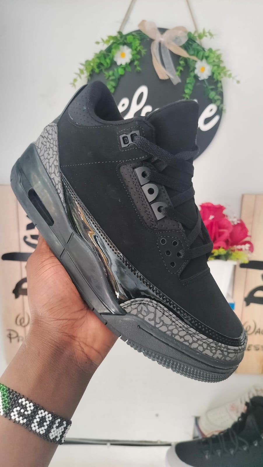 Original Air Jordan 3 Retro 'Black Cat' Sneakers Authentic & Best Quality Men's Shoes