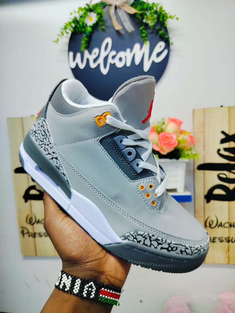 Original Air Jordan 3 Retro 'Cool Grey' Sneakers Authentic & Best Quality Men's Shoes