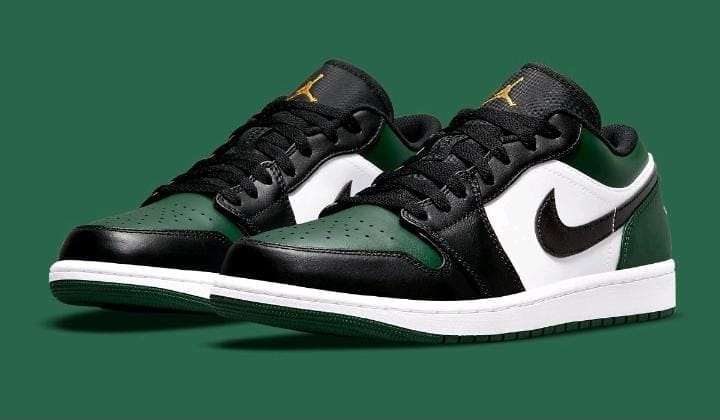 New Arrival  Air Jordan 1 Retro SB Low Dunk ''Green Toes Gs'' Unisex Sneakers ;Authentic & Best Quality Men's Shoes/Women's Shoes  J1 Sneakers