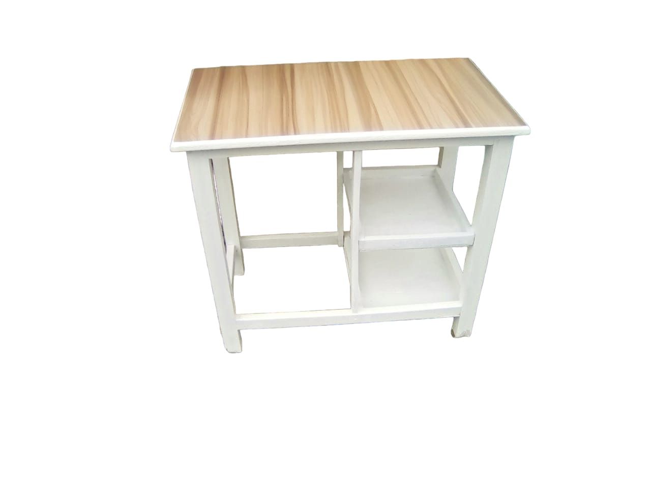 Wooden strong Kitchen table with racks