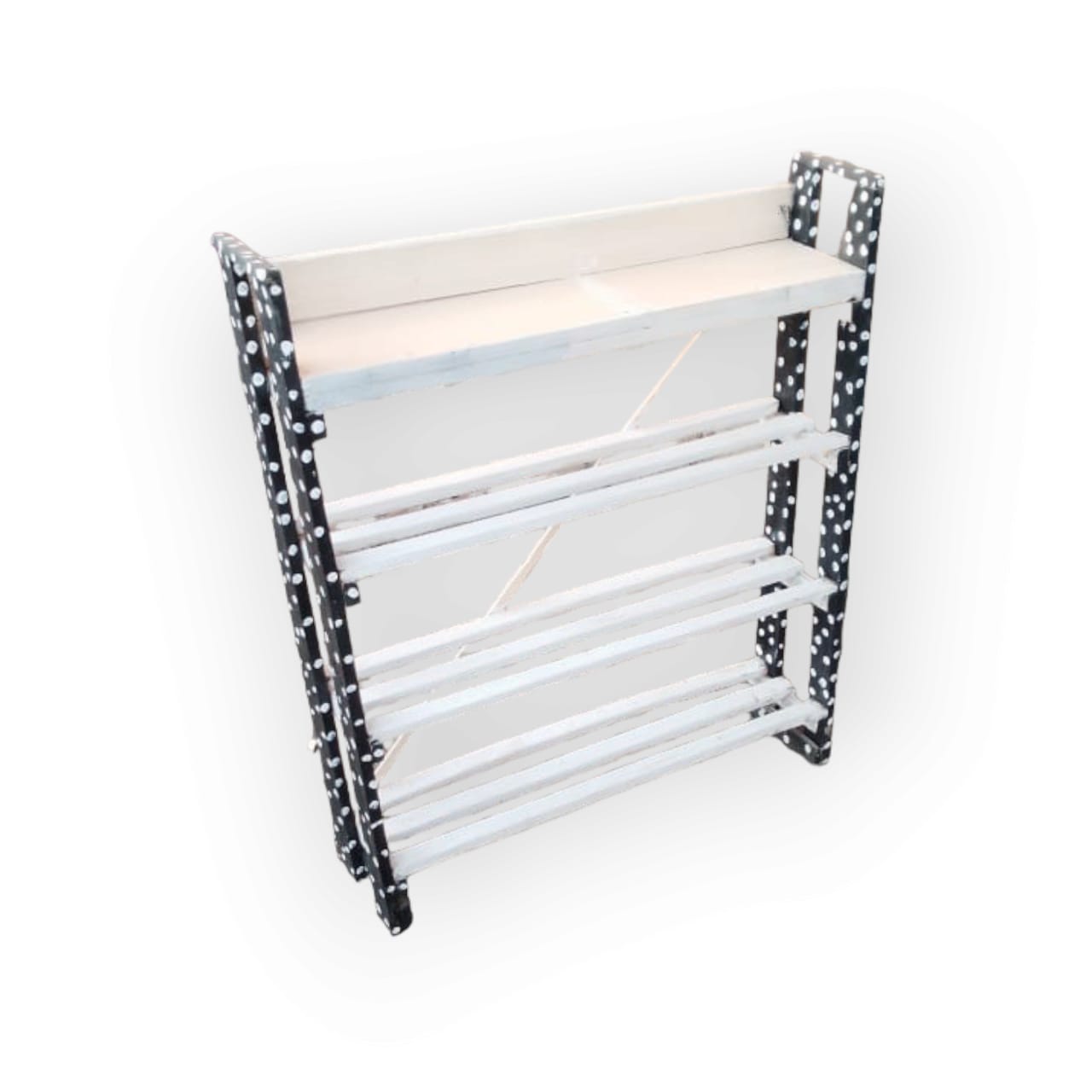 4 Layers wooden Shoe Rack  Portable Home Living Storage Small Furniture