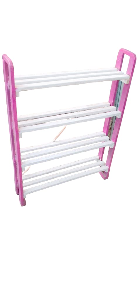 4 Layers wooden Shoe Rack  Portable Home Living Storage Small Furniture