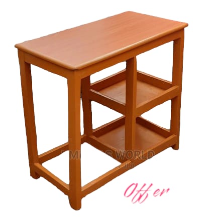 Wooden strong Kitchen table with racks