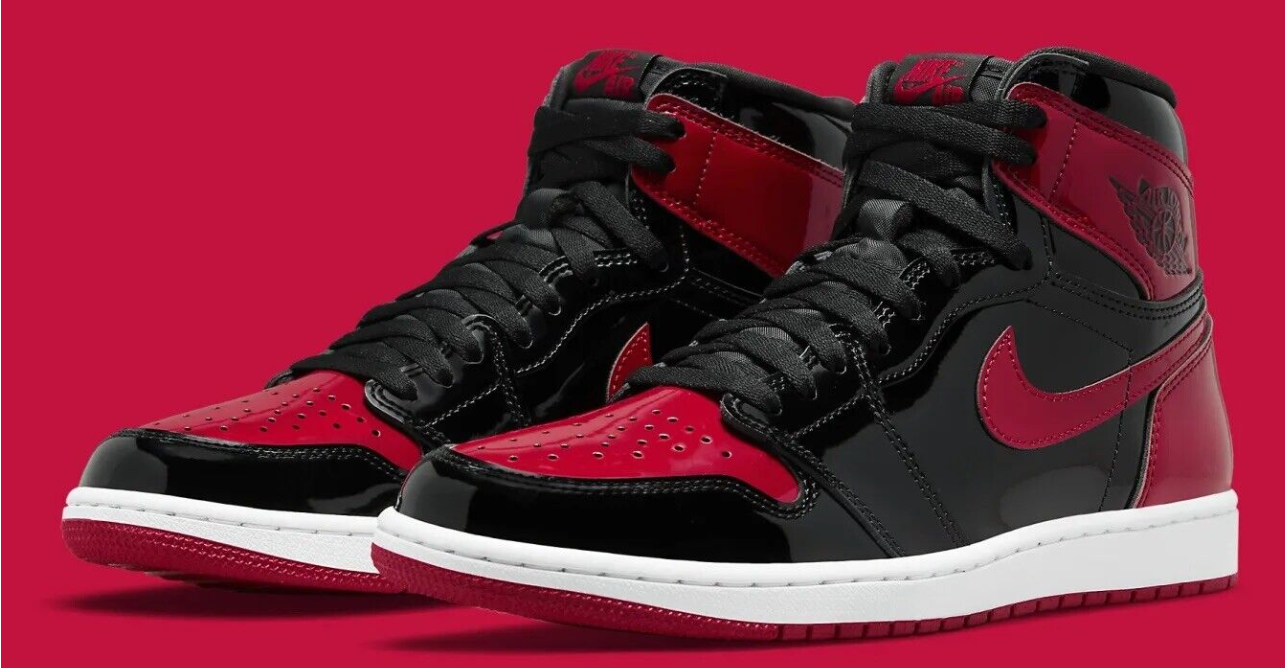 Men's Shoes J1 Retro High OG Patent Bred  Sneakers