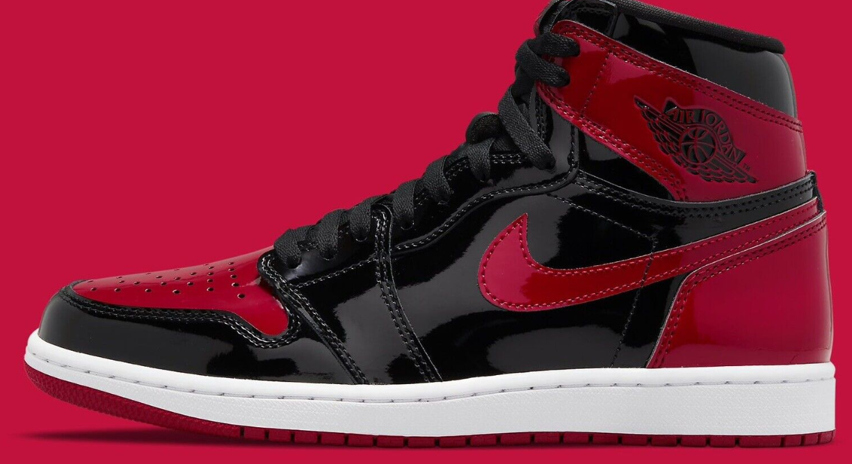 Men's Shoes J1 Retro High OG Patent Bred  Sneakers