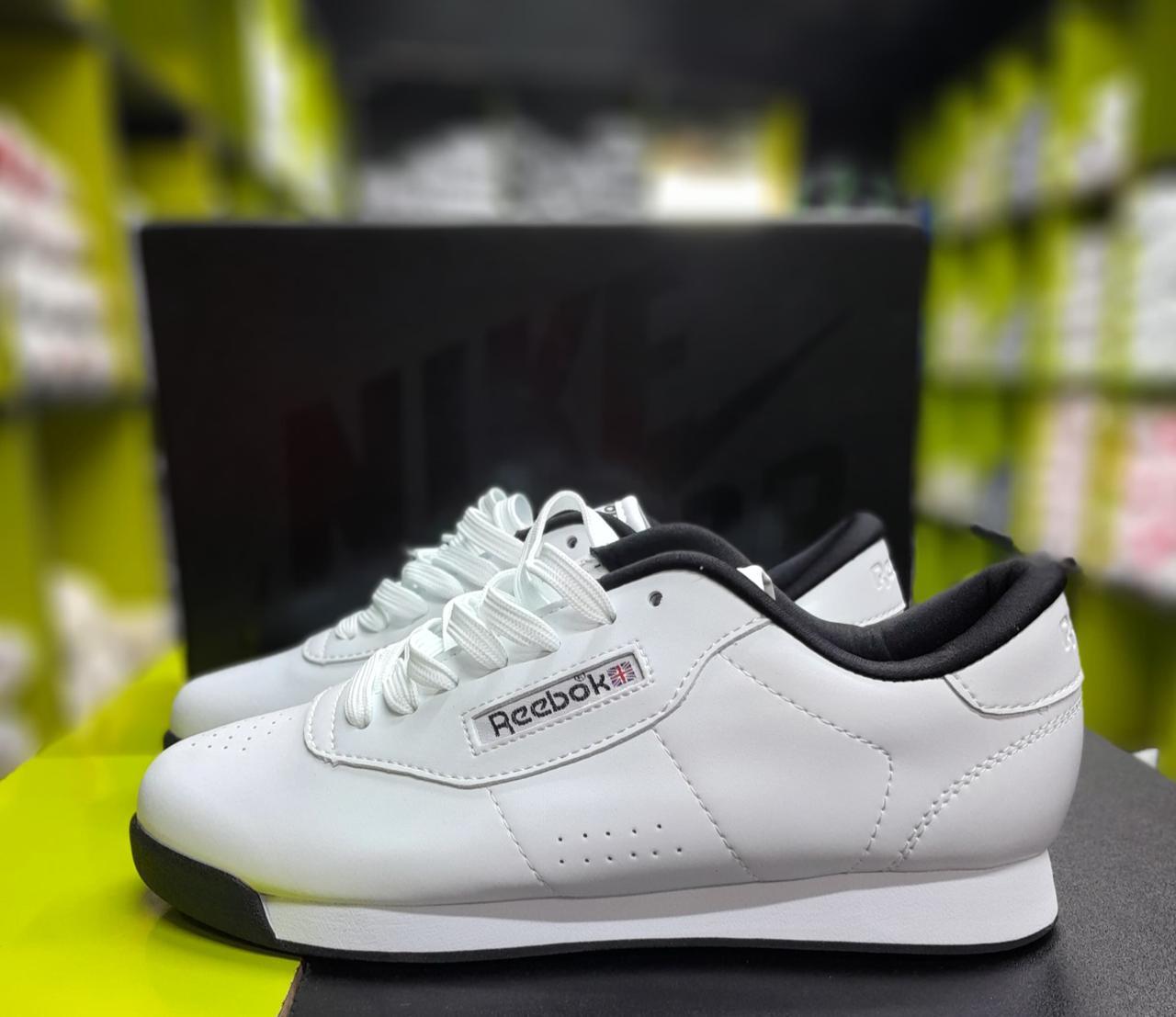 Reebok Princess White and Black Design,Men's Shoes ,Sneakers