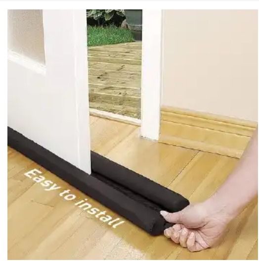 Waterproof door Sealer, Draught Excluder Stopper Door Bottom Guard Double Silicone Rubber Seal Dustproof Soundproof
