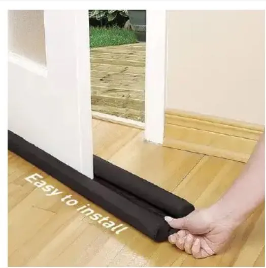 Waterproof door Sealer, Draught Excluder Stopper Door Bottom Guard Double Silicone Rubber Seal Dustproof Soundproof