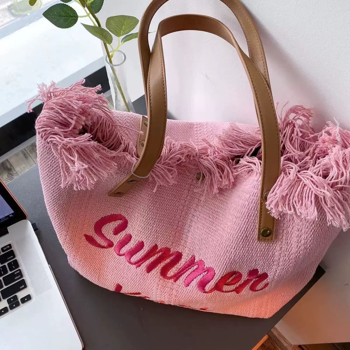 NEW ARRIVAL!! 'SUMMER VIBES' HIGH QUALITYWITH LARGE CAPACITY CASUAL TOTE BAGS  A PERFECT MOTHER'S GIFT