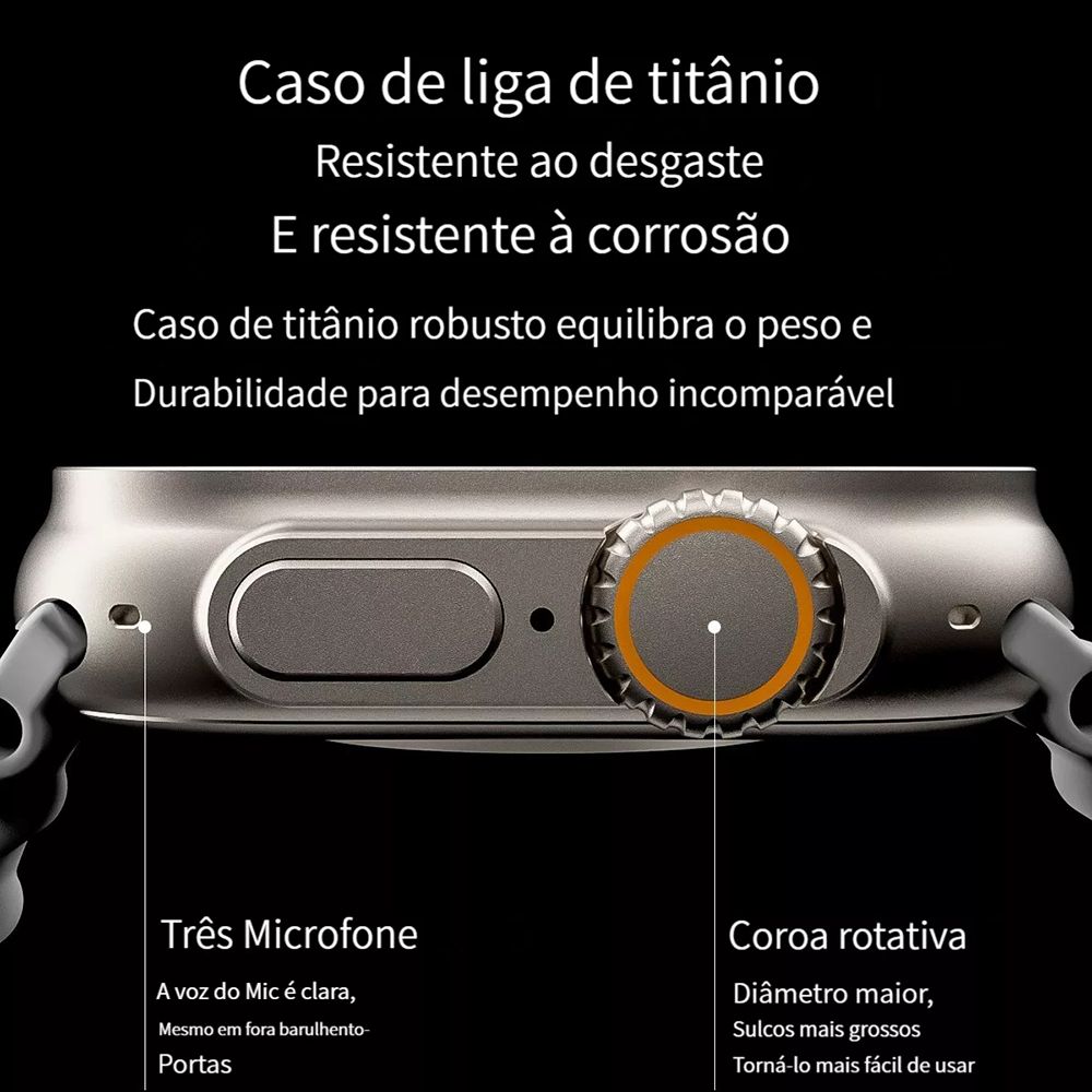 New Ultra8  Smart Watches 2.02'' inch HD Screen NFC Smartwatches Men Women Bluetooth Calls Wireless Charging Fitness Bracelet  HD Screen