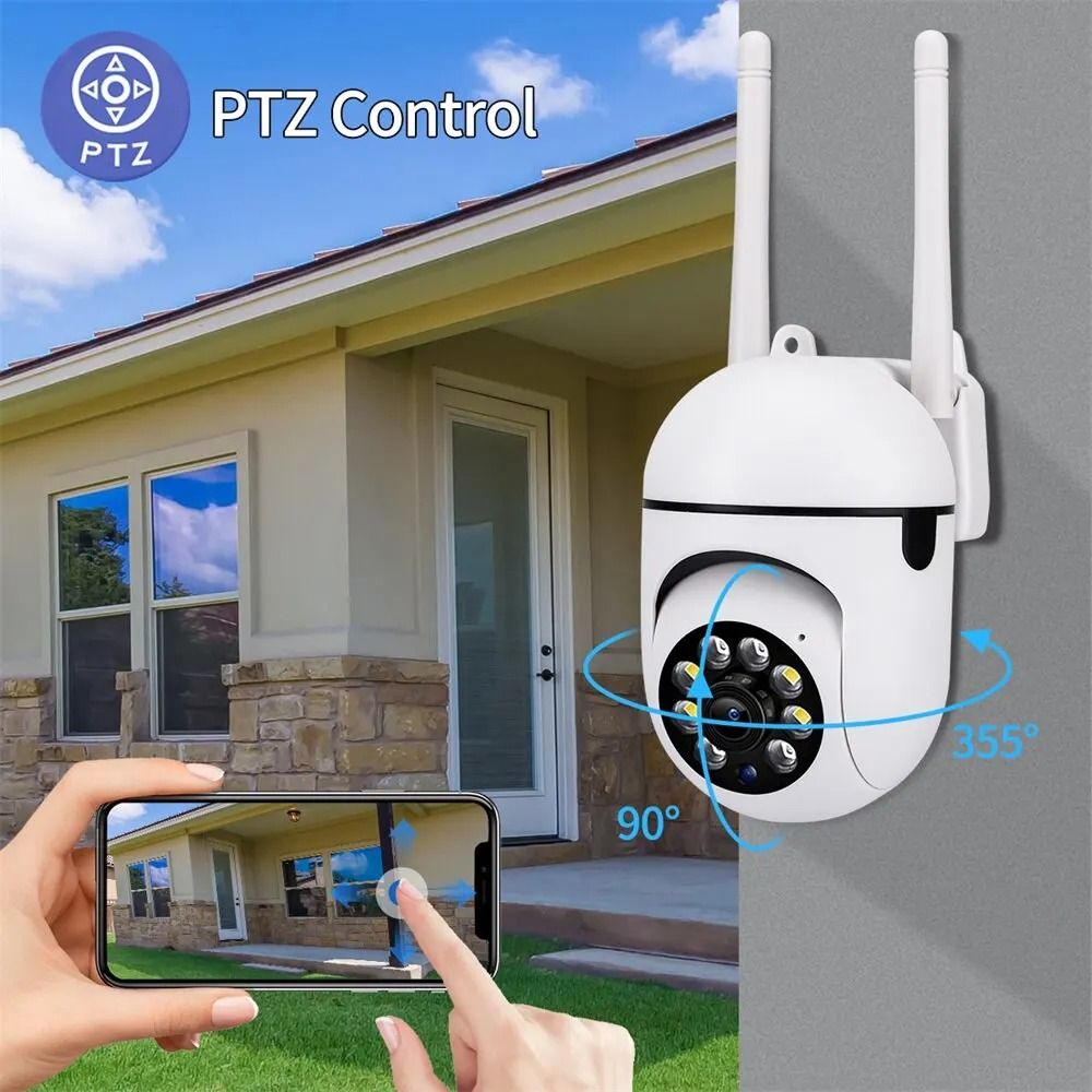 2MP WiFi Home CCTV Outdoor Camera  Surveillance Cameras IP Camera HD 1080P IR Full Color Night Vision Dome Cameras Security Protection Motion