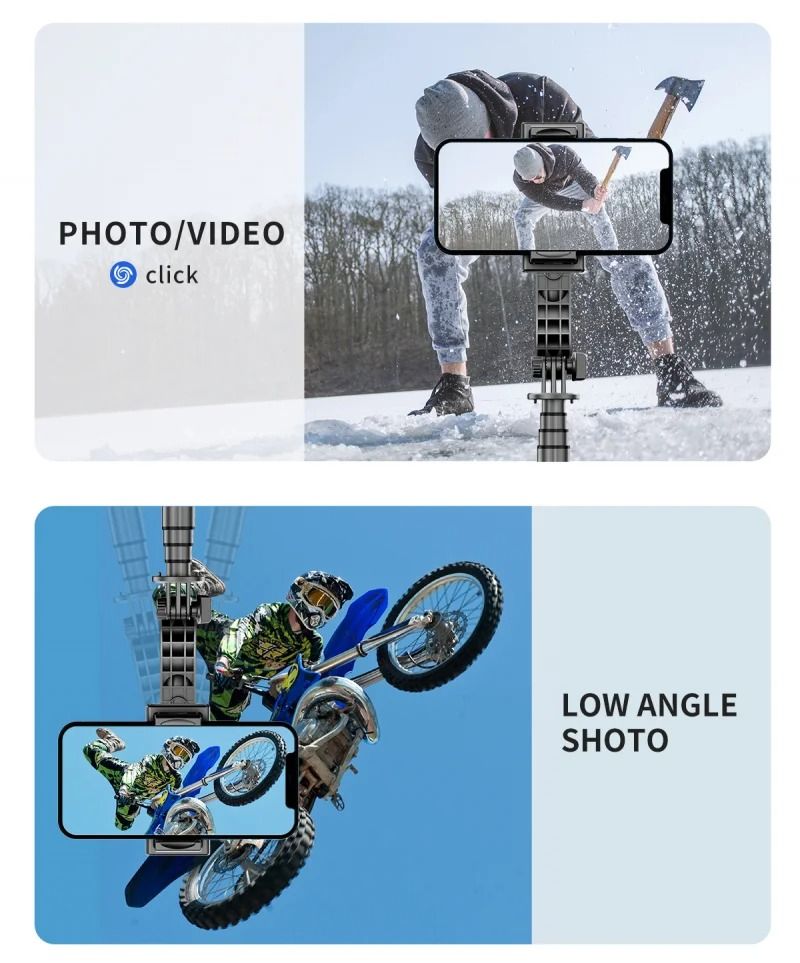 2024 New Phone Gimbal Stabilizer With Fill Light For iPhone Android All Mobile Phone Smartphone Action Camera Handled Grip Selfie Stick Video TOripod