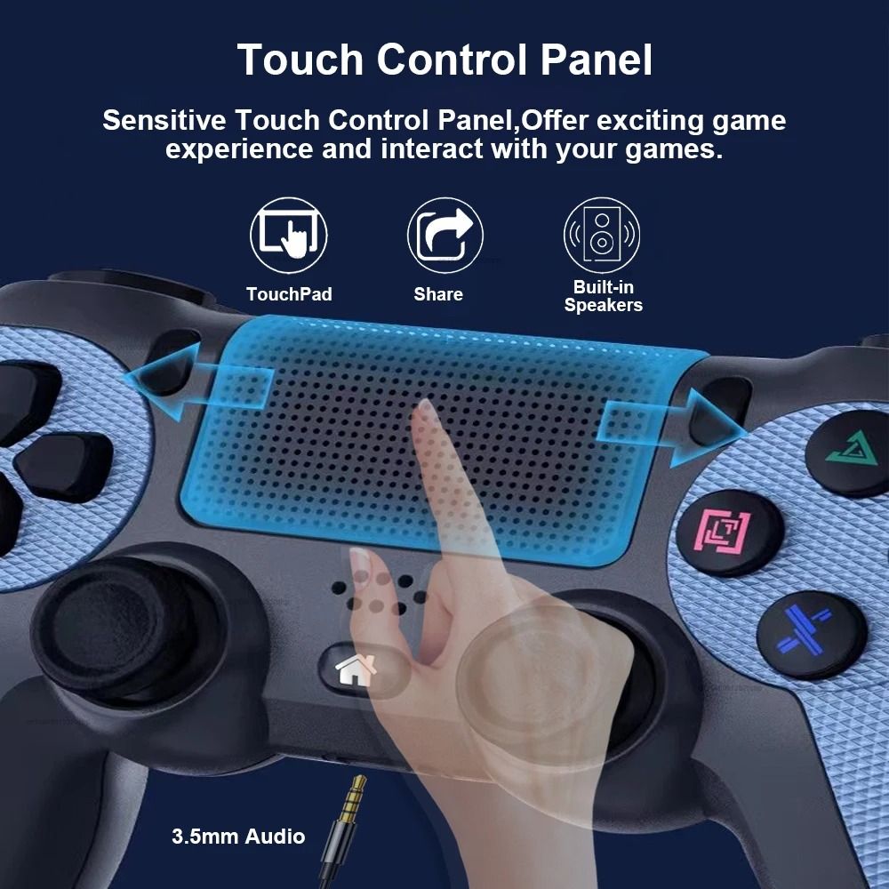 Wireless Controller For PS4/Slim/Pro Wireless Gamepad Compatible Android PC Bluetooth Gamepads Joystick For PS3 Console