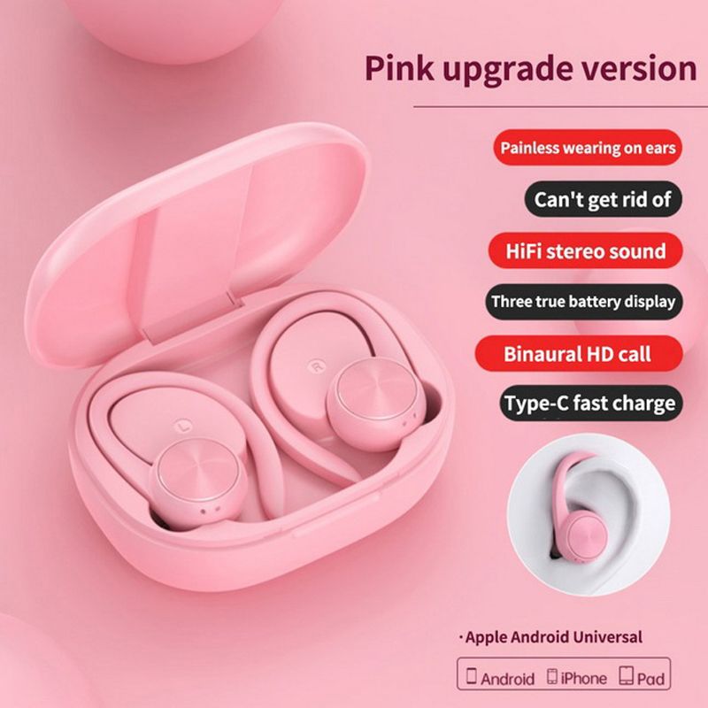 Updated Version Bluetooth Earphones Wireless Earphones TWS Waterproof Earbuds Sports Running Earpods With Charging Box Power Bank For All Phones