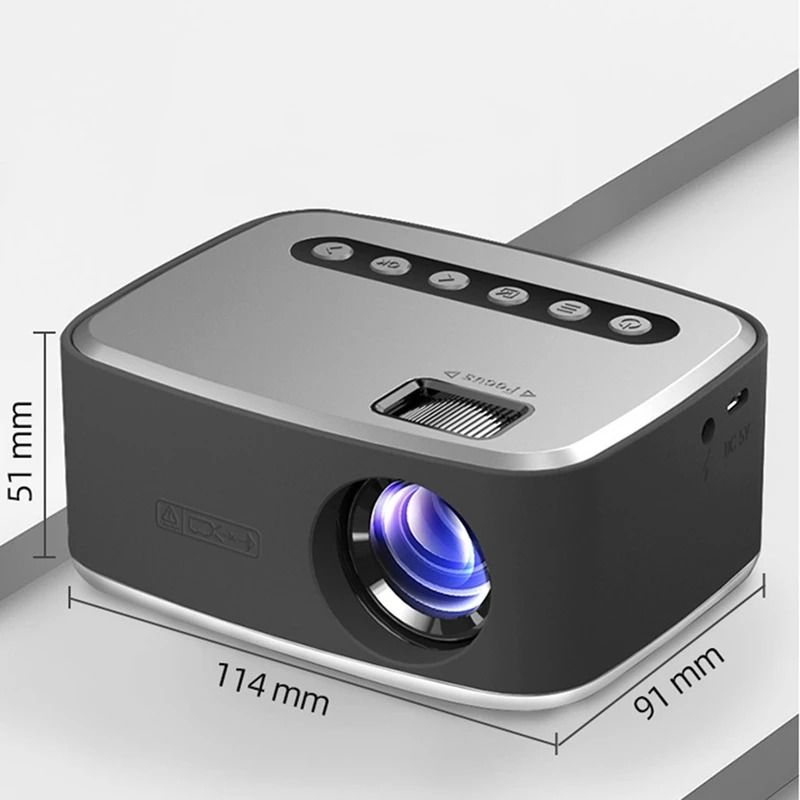Portable Mini LED Projector 320x240 Pixels 600Lumens Projector Home Media Player Built-in Speaker