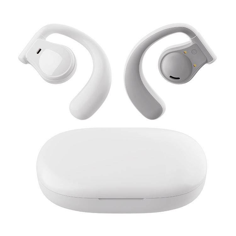 New TWS Wireless Bluetooth 5.3 Bone Conduction Earphones Earclip Ear Earring Design Touch Control LED Earbuds Sports Headsets