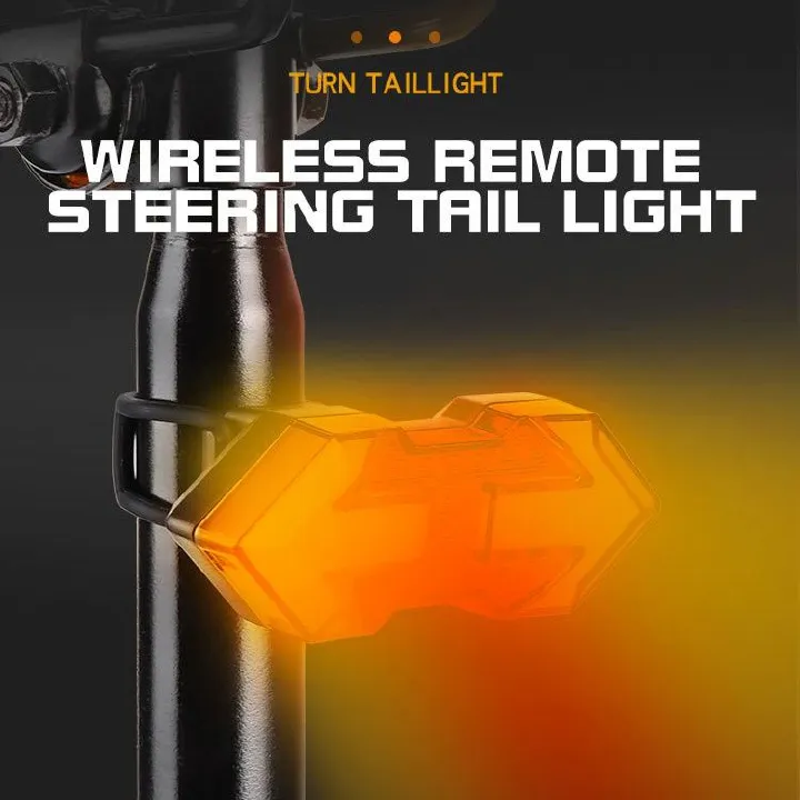 Smart Wireless Bicycle Turn Signal Light 5 Modes Rechargeable Bike Rear Lamps Outdoor Security Cycling Waterproof Warning Tail Lights
