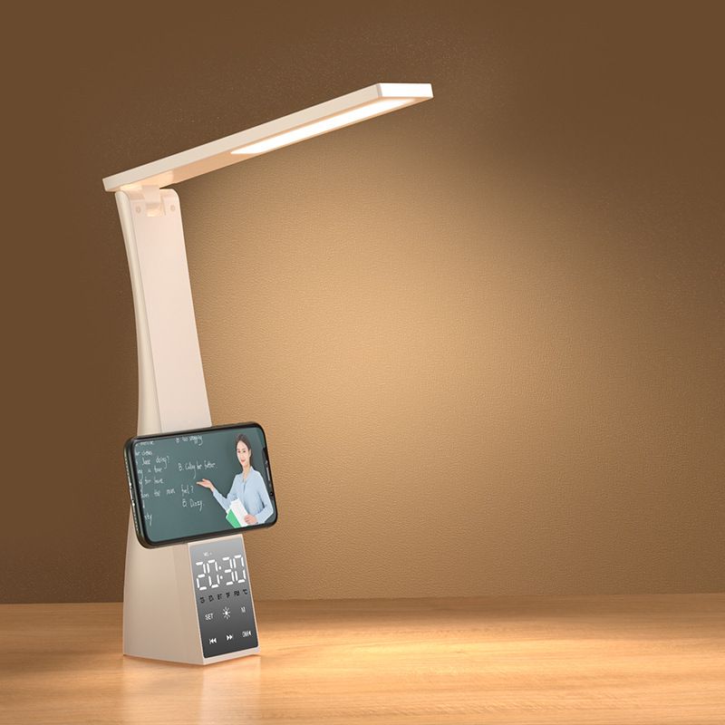 4 In 1 Multifunctional Bluetooth Speaker Desk Lamp Household Eye Protection Lamps with Alarm Clock