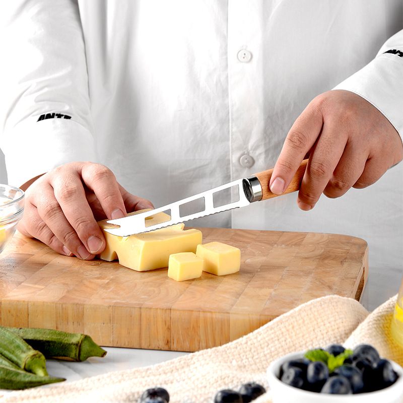 9Pcs Cooking Utensils Set With Wooden Handle Can Opener Baking Set Cooking Tool Kitchenware Pizza Peeler Cheese Knife Kitchen Gadget
