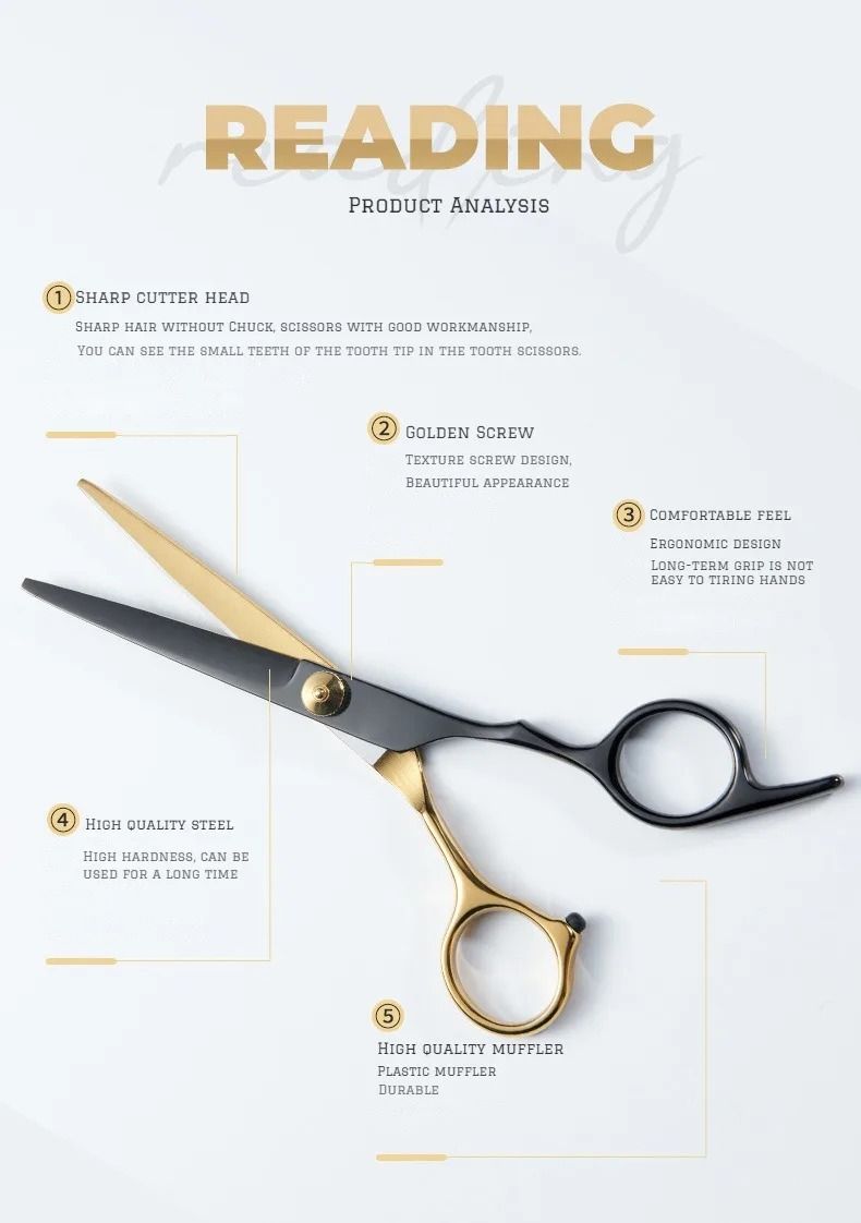 Professional Hair Cutting Scissors Home Hair Cutting Barber/Salon Thinning Shears tainless Steel Hairdressing