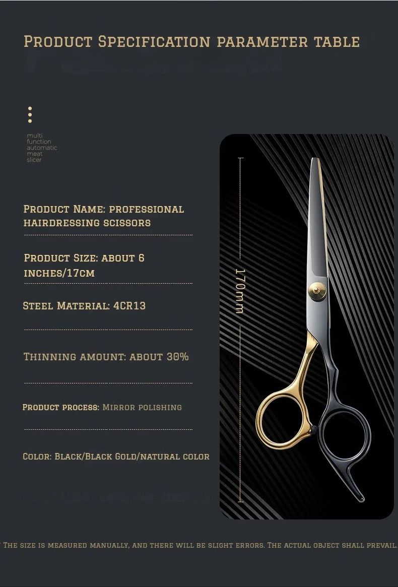 Professional Hair Cutting Scissors Home Hair Cutting Barber/Salon Thinning Shears tainless Steel Hairdressing