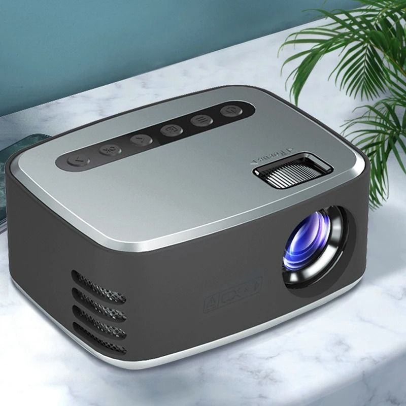 Portable Mini LED 320x240 Pixels 600 Lumens Projector Home Media Player Built-in Speaker