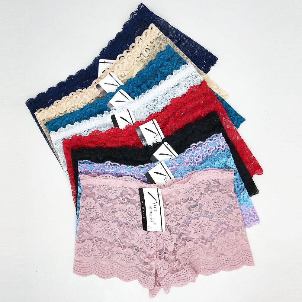 6pcs Women Lace Panties Sexy Underwear Shorts Women' s Lingerie Lightweight Soft Lace Panties