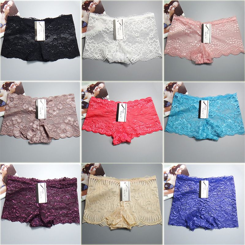 6pcs Women Lace Panties Sexy Underwear Shorts Women' s Lingerie Lightweight Soft Lace Panties