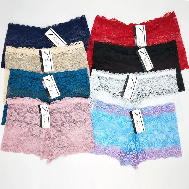 6pcs Women Lace Panties Sexy Underwear Shorts Women' s Lingerie Lightweight Soft Lace Panties