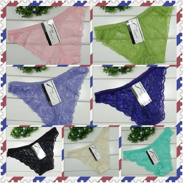 6pcs Women Lace Panties Sexy Underwear Briefs Women' s Lingerie Lightweight Soft Lace Panties