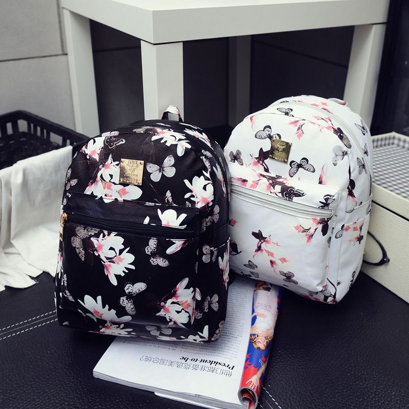 backpack bag New flower print small backpack women's fashion trend women's backpack