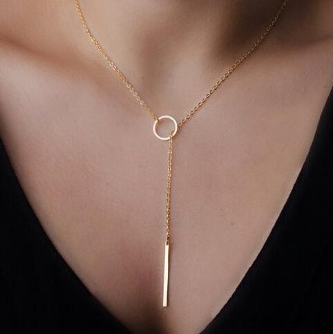 HN Brand-1 pcs  New Beautiful  Women Jewellery Gift Simple simple chain metal ring short necklace choker