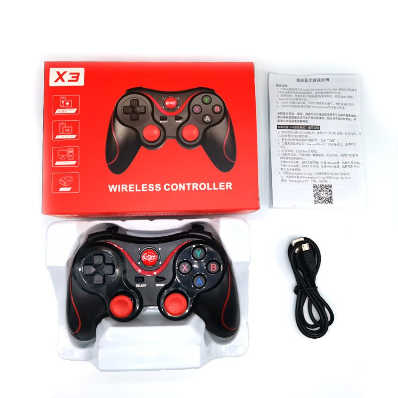 Upgraded X3 Bluetooth wireless gamepad Mobile game support iOS/ Android gamepad