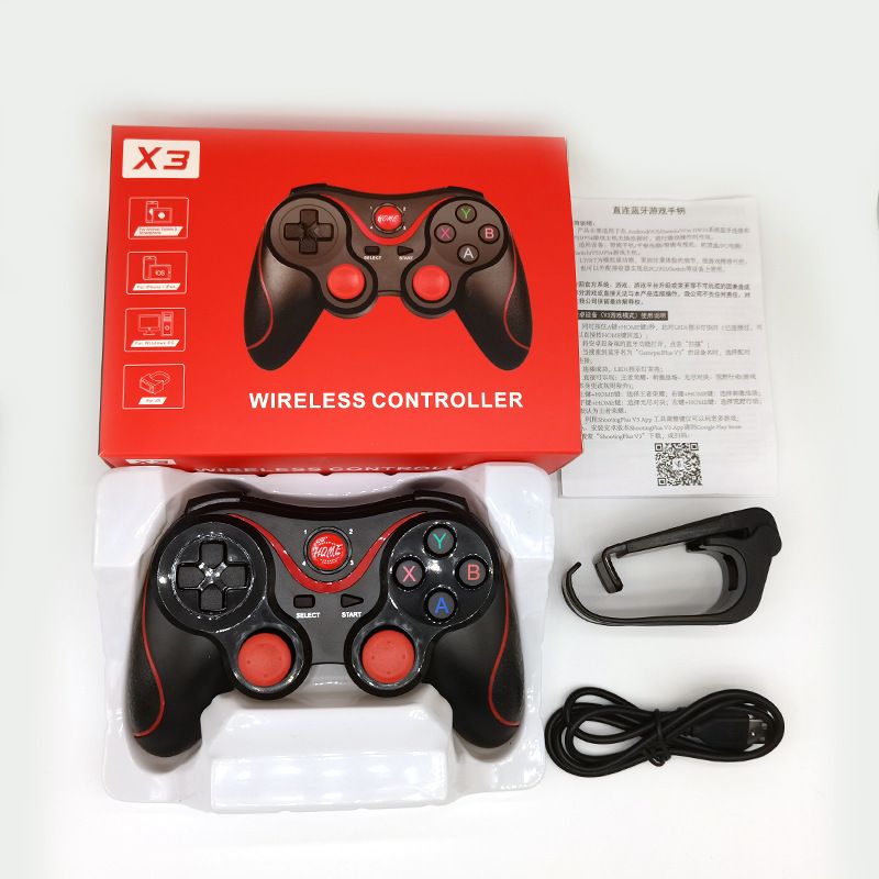 Upgraded X3 Bluetooth wireless gamepad Mobile game support iOS/ Android gamepad