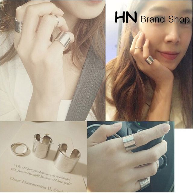 South Korea imported jewelry all copper material fashion three-piece set the Lord of the sun with the ring ring