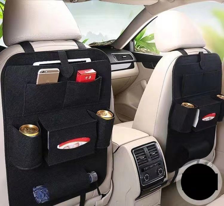 Car Seat Back Storage Bag Organizer Antikick Dustproof Car Universal Multifunctional Car Interior Decoration Storage Bag Storage Container Bottles Tissue Box 1pcs