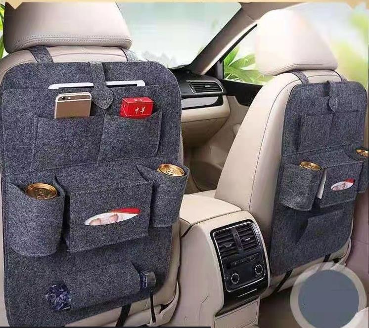 Car Seat Back Storage Bag Organizer Antikick Dustproof Car Universal Multifunctional Car Interior Decoration Storage Bag Storage Container Bottles Tissue Box 1pcs