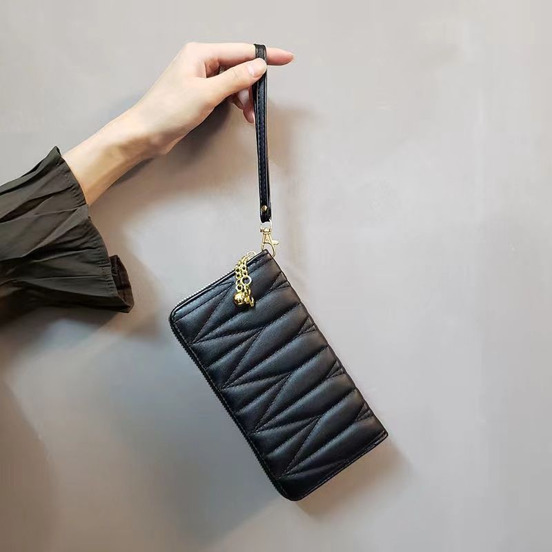 Women's luxury wallet Long Zipper Coin Purse Women Wallet Coin Clip Daily Match Shopping Tote Bag wallet, business card holder, handbag