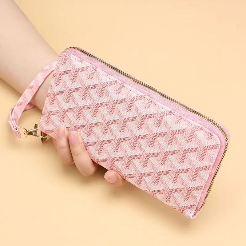 Women's Wallet  Zipper Multi Credit Card Large Capacity Zipper Clutch Travel Bag Wrist Guard Presbyopia Wallet  Handbag