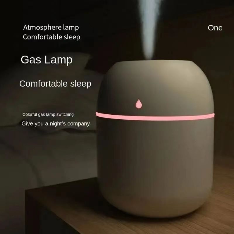 220ML USB Mini Air Humidifier Aroma Essential Oil Diffuser For Home Car Ultrasonic Mute Mist Maker Diffuser with LED Color Lamp Portable Water Drop Humidifier