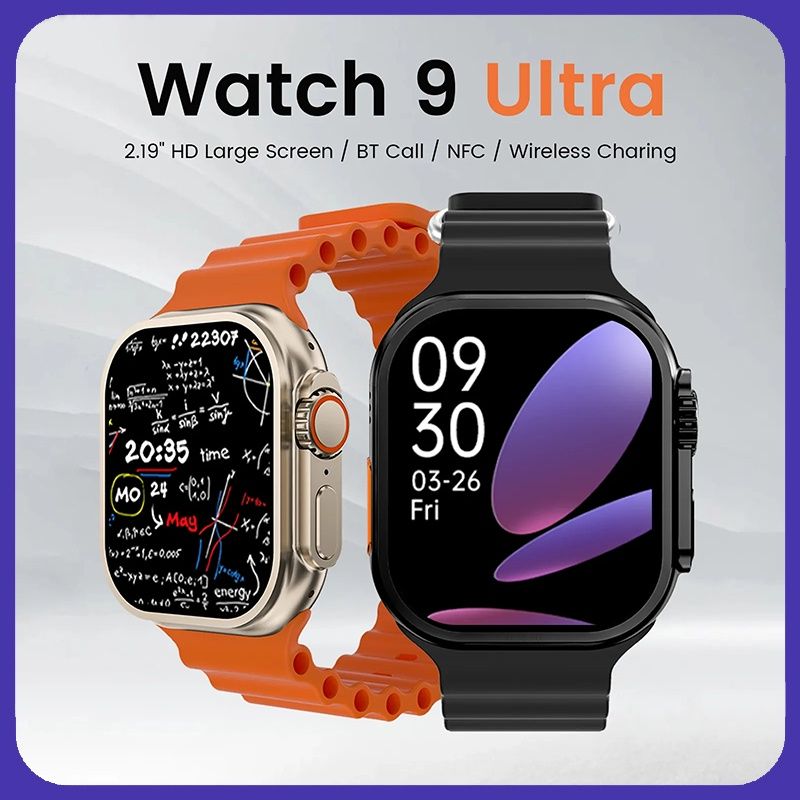 Watch 9 Ultra Smart Watch 49mm NFC GPS Track Bluetooth Call BT Music Games Wireless Charging Smartwatch
