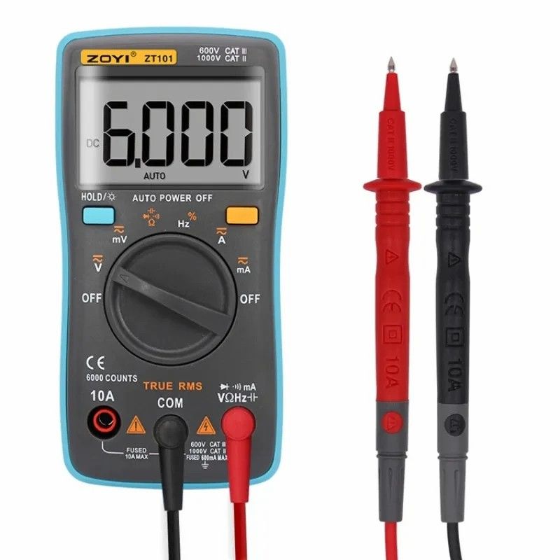 Digital Multimeter 6000 counts Backlight AC/DC Ammeter Voltmeter Ohm Portable Meter voltage meter