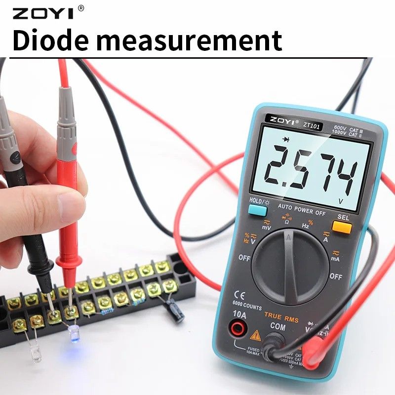 Digital Multimeter 6000 counts Backlight AC/DC Ammeter Voltmeter Ohm Portable Meter voltage meter