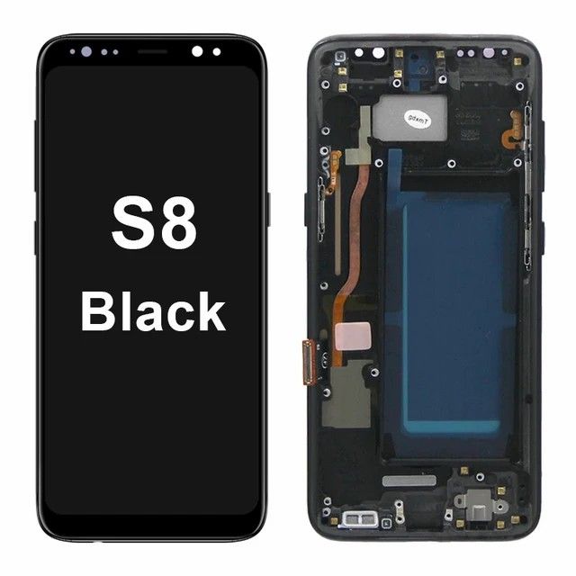 LCD With Frame for SAMSUNG S8 G950 G950F Display S8 Plus G955 G955F LCD Touch Screen Digitizer Replacement